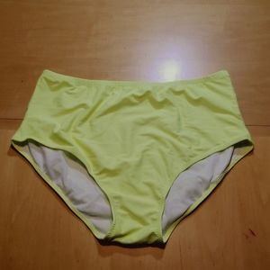 High Waisted Yellow, Bikini Bottom, XL